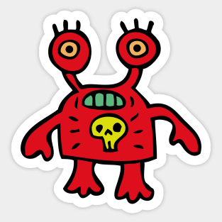 Skull Kawaii Sticker